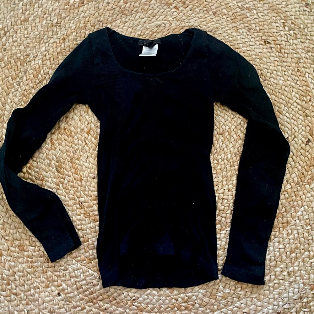 BCBG Black Long Sleeve Top